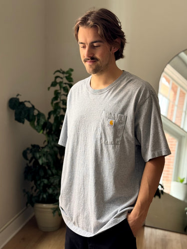 Carhartt Grey Loose Fit Tee, Men's XLarge