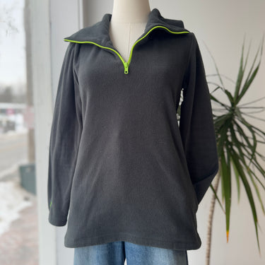 Dudley Stephens Gray Thermal Half Zip Jacket, XSmall