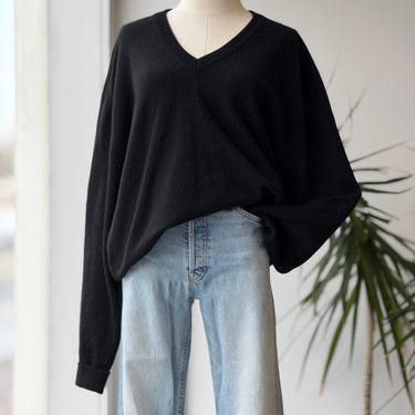 Clan Douglas Black Cashmere Sweater, XXLarge