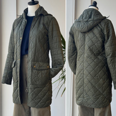 Barbour Greenfinch Quilted Jacket - discoloration, US 4