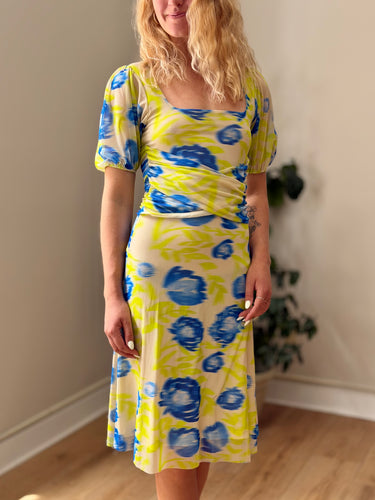 Ganni Crisscross Mesh Dress - altered hem, 40