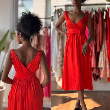 Ciao Lucia Poppy Red Wrap Dress, XSmall