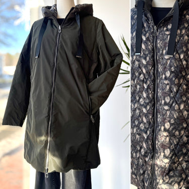 Frandsen Olive & Camo Reversible Coat, US 10