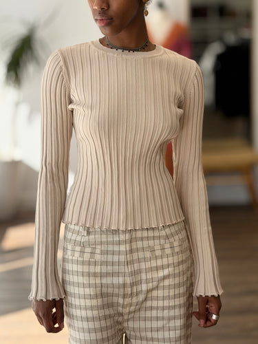 Dissh Ribbed Long Sleeve Top, XSmall