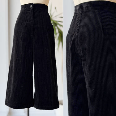 Rachel Comey Black Corduroy Culottes Pants, 2