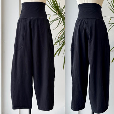 Manners London Black Puff Pants, Small