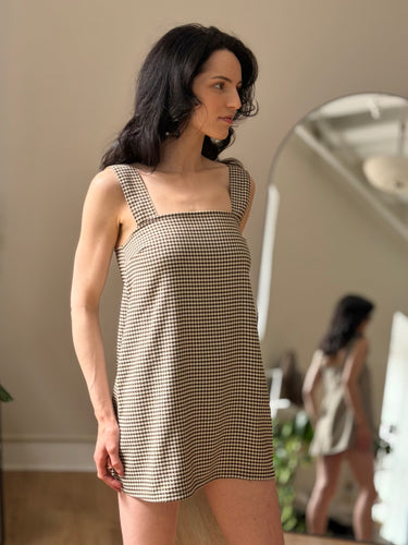 Reformation Houndstooth Mini Dress, XSmall