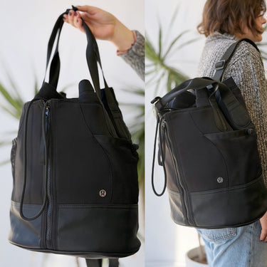 Lululemon Black Tennis Rally Bag, 21 Liter