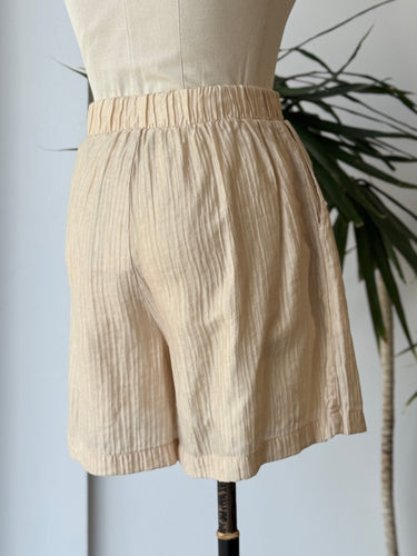 Anine Bing Keelan Shorts in Champagne, XSmall