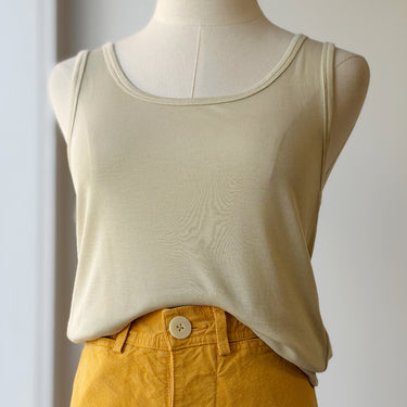 Studio Nicholson Rib Tank Top in Bamboo, XSmall