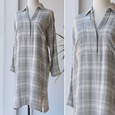 Standard James Perse NWT Grey Plaid Tunic/Dress, 0