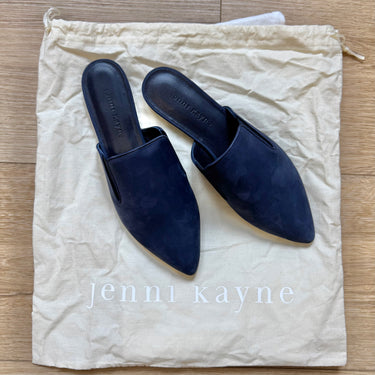 Jenni Kayne Navy Suede Mules, 38
