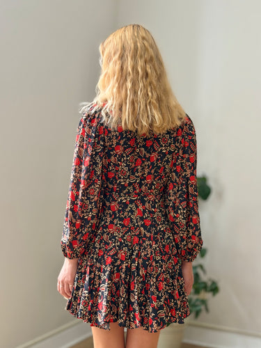 Rhode La Toile Caro Floral Wrap Dress, XSmall