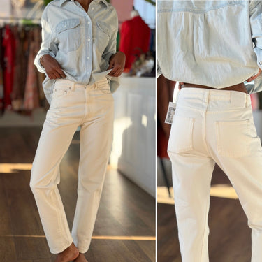 Toteme NWT Twisted Seam Off White Denim Jeans, 24