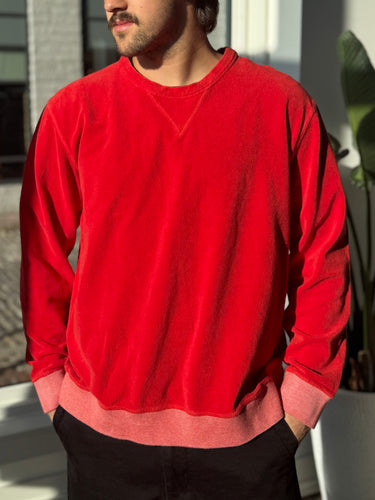 Todd Snyder Red Terry Cloth Sweater, Men's XXLarge