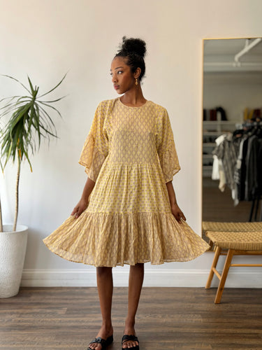 Closed NWT Tennie Dress in Strong Mustard - retail 425, Small