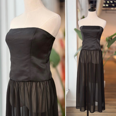 Reformation Strapless Sheer Skirt Midi Dress, 4