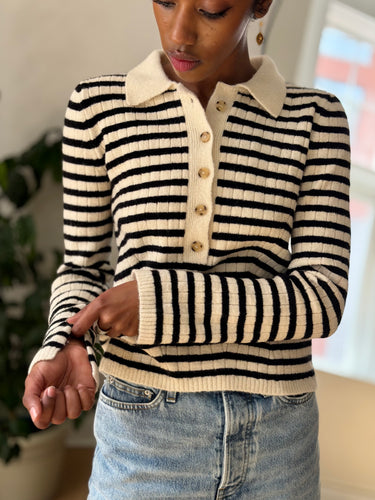 Eleven Six Elliot Stripe Sweater, Small
