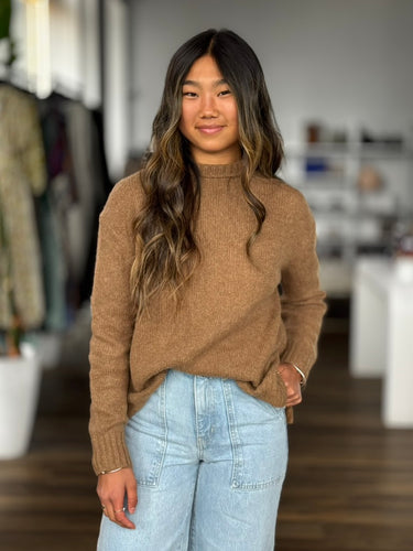 Jenni Kayne Alpaca Blend Mock neck Sweater, XSmall