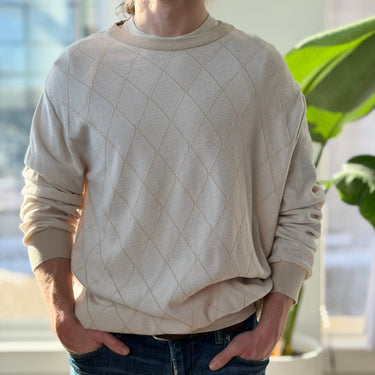 Maus & Hoffman Argyle 100% Cotton Pullover Sweater, Mens XLarge