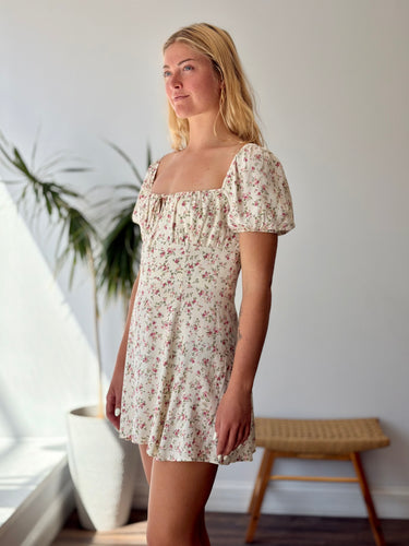 Reformation White Floral Dress - as is, 8