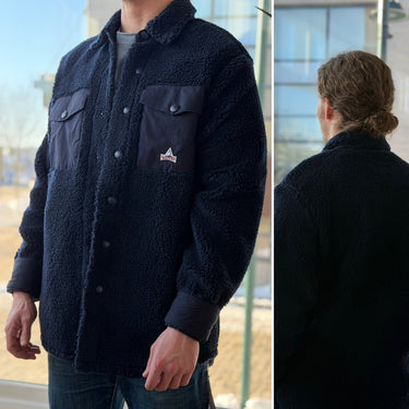 Holubar NWT Navy Fleece Jacket, Large