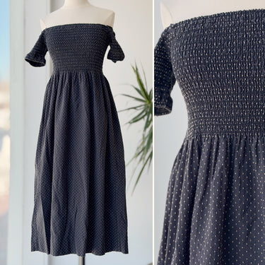 The Great Polka Dot Smocked Dress, 1/Small