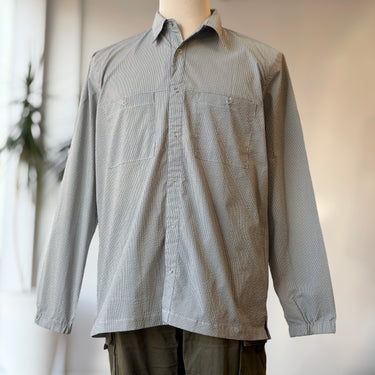 Pilgrim Surf & Supply Striped Button Down Shirt Made in Japan, Mens Large