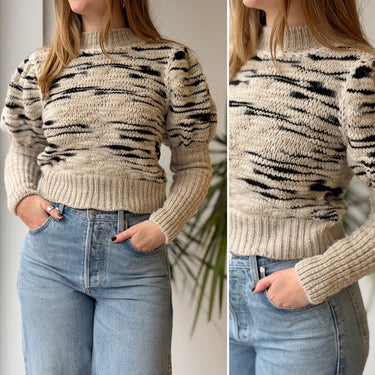 Carolina K Alana Chunky Knit Sweater Merino Blend, Small