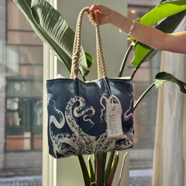 Seabags Navy Octopus Bag with Clasp
