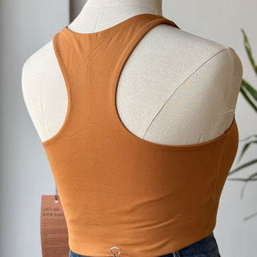 Girlfriend Collective NWT Square Neck Sports Bra in Mustard, XSmall