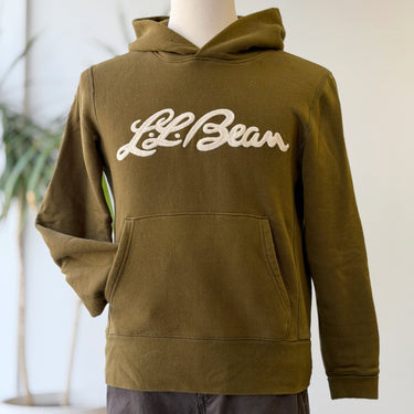 LL Bean x Todd Snyder Olive Logo Hooded Sweatshirt, Men's Small