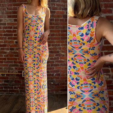Mara Hoffman Jersey Geo Pattern Dress, Small