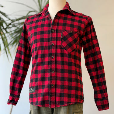 The Vermont Flannel Co Red Buffalo Plaid Flannel, Men's Medium