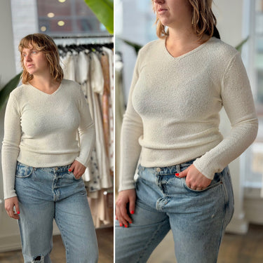 Toteme Paper Yarn Boucle Knit Pullover , Large