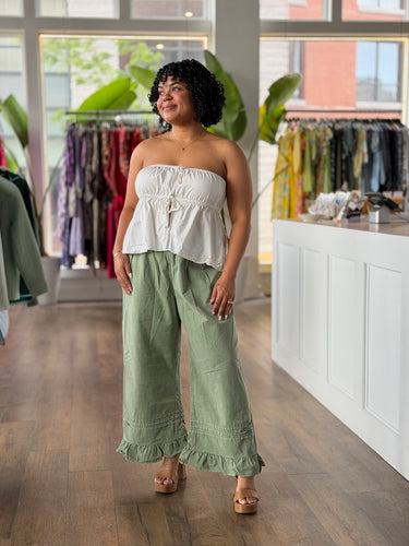 Reformation  Rowen Top in Ivory, XLarge