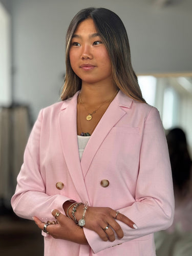 Sezane Pink Blazer, 34