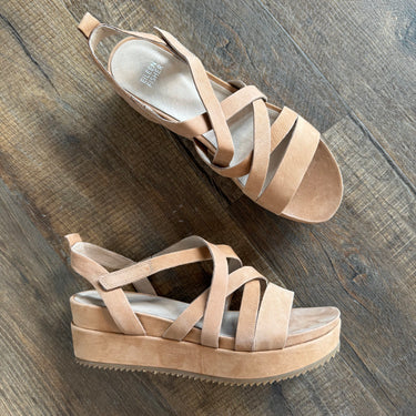 Eileen Fisher NEW Nubuck Platform Sandals, 10