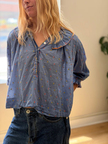 Doen Ethel Embroidered Blouse, Small