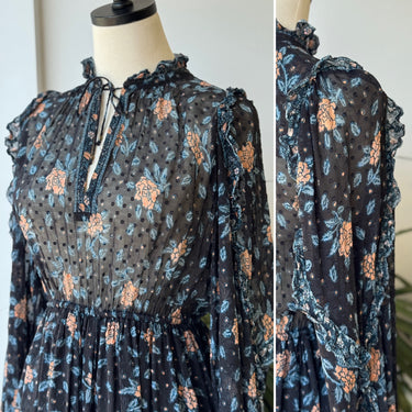 Ulla Johnson Sheer Floral Mini Dress, 4