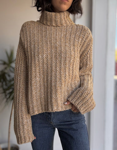 Jenni Kayne Hudson Chunky Knit Turtleneck, XSmall