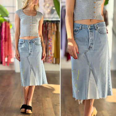 B Sides x Levi's NWT Vintage Denim Reworked Skirt - retail $325, 25