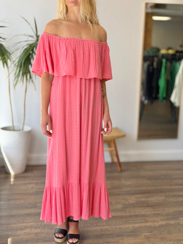 Anaak Pink Gauzy Layered Collar Dress, 2