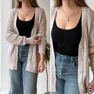 Wilfred NWT Reverence Cardigan in Vin Gris, Large