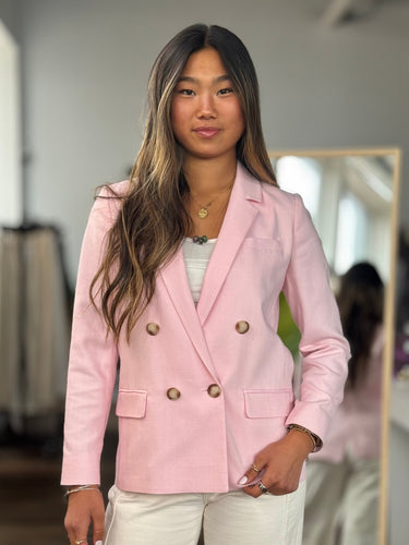 Sezane Pink Blazer, 34