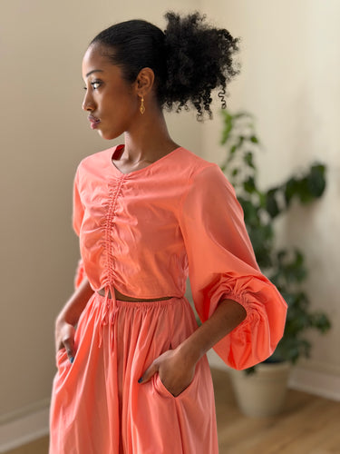 Staud Coral Recycled Nylon Tangier Maxi Dress, XSmall