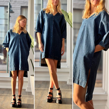 Ilana Kohn Denim Midi Dress, XSmall