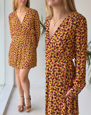 Saloni NWT Pemala Sun Wrap Dress, 8