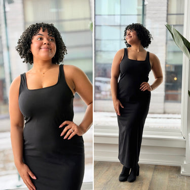 Rita Row  NWT Black Bodycon Midi Dress, XLarge