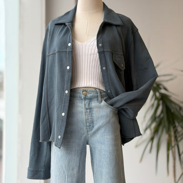 Hello Nite Blue Shirt Jacket, Large